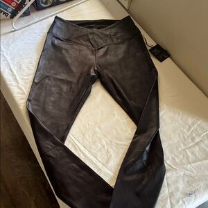 Black Faux Leather Leggings